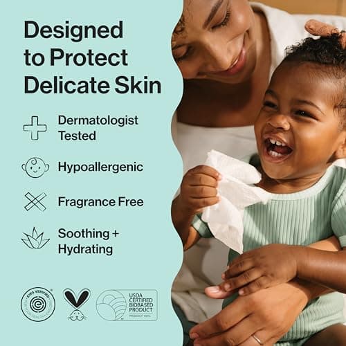 The Honest Company Plant-Based Snot Removing Wipes, Soothing Nose Face with Aloe, Hypoallergenic, Sensitive Skin, EWG Verified, Fragrance-Free, 30 Count