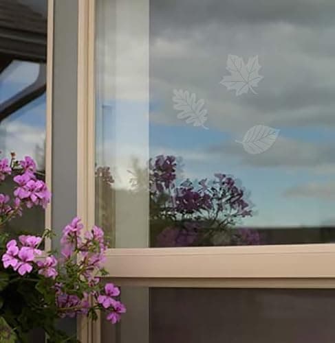 WindowAlert Leaf Medley Anti-Collision Decal - UV-Reflective Window Decal to Protect Wild Birds from Glass Collisions 2-Pack - Made in The USA — view 3