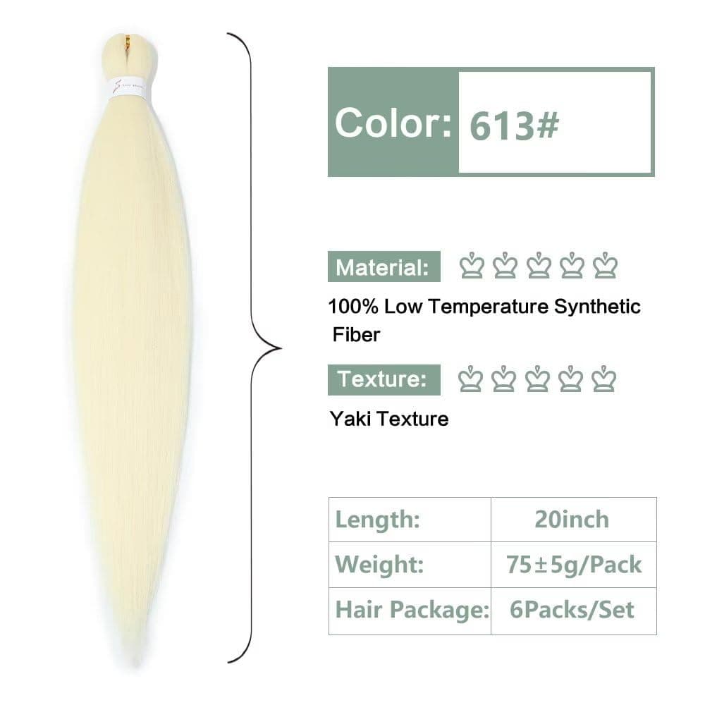 YDDM Capelli Per Treccine Africane Morado Extension Treccine Texture Yaki Easy Install per Principianti 32 Pollici 3 Pezzi Capelli Leggeri e Naturali per Box Braids, Twist e Crochet — view 226