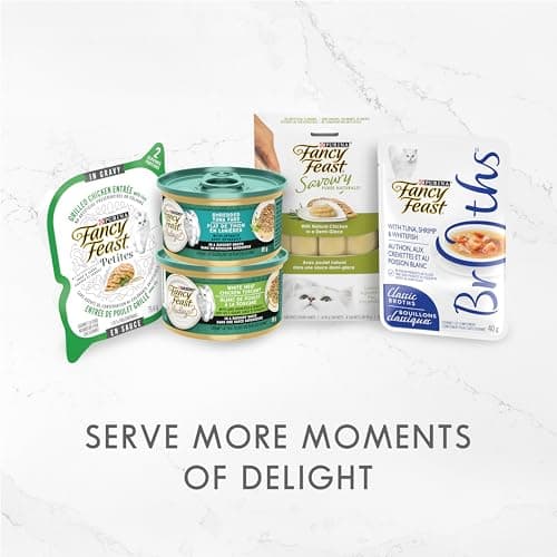 Fancy Feast Wet Cat Food, Cheddar Delights Variety Pack 3 Flavours - 85 g Can (12 Pack) — view 7