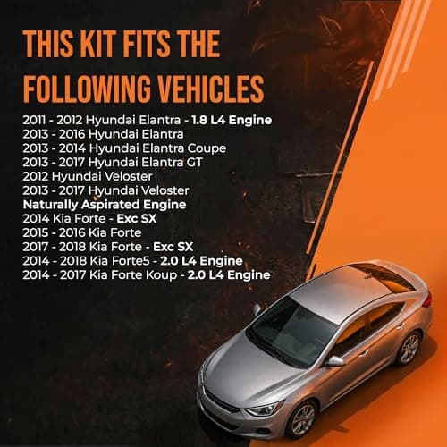 Max Advance Brakes Brake and Rotor Kit Front and Rear for 2011 to 2016 Hyundai Elantra, 2014 to 2018 Kia Forte, Carbon Ceramic Pads, OE Replacement Brake Rotor Set