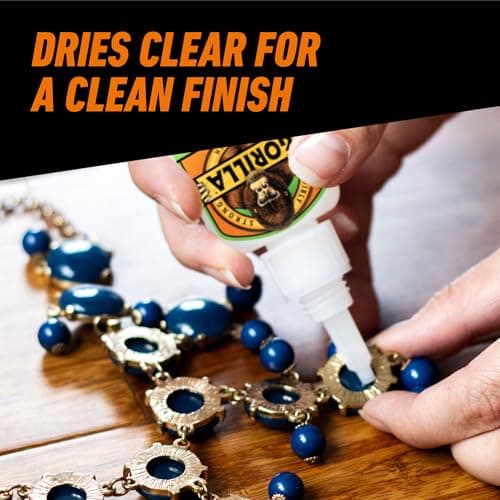 Gorilla Super Glue Gel, Fast-Setting, Thick Formula with Anti-Clog Cap, Clear Cyanoacrylate, 0.53oz/15g, Pack of 1 — view 2