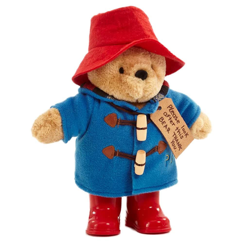 Rainbow Designs Classic Paddington Bear with Boots - 25cm Standing Plush Character - Soft & Cuddly Paddington Teddy Bear with Iconic Duffle Coat, Bush Hat & Shiny Red — view 2