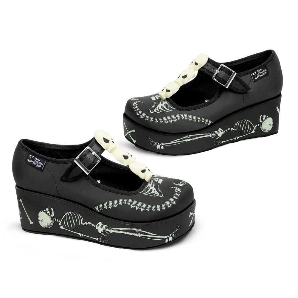 Hot Chocolate Design Chocolaticas Funky Canvas Women's Mary Jane Flat Shoes — view 3