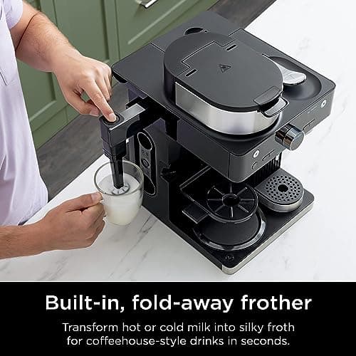 Ninja Espresso & Coffee Maker, Nespresso Capsule Compatible, Black, CFN601 — view 5