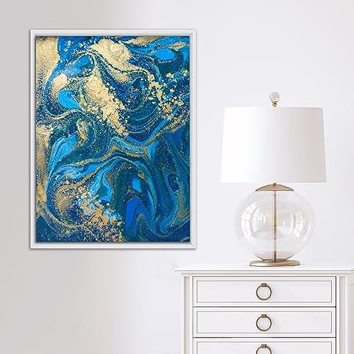 Pixy Canvas Floater Frame 16x20 for 3/4 (0.75) inch Deep Canvas Paintings/Canvas Prints/Wood Canvas Panels/Wall Art/Wall Decor/Home Decor/Artwork (White, 16 x 20 inch, Portrait) — view 2
