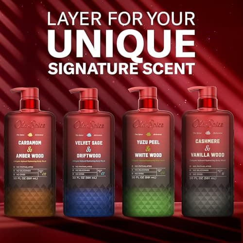 Old Spice Body Wash for Men, The Spice Alchemist Collection, 24/7 Cologne Infused Hydration, No Trade Off Formula, Free of Phthalates Silicones & Dyes, Cashmere + Vanilla Wood Scent, 20 oz — view 13
