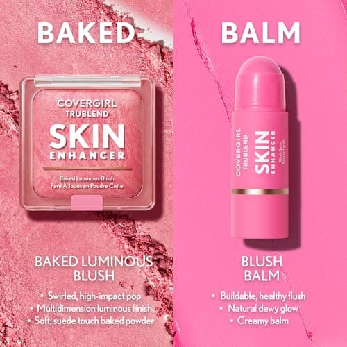 CoverGirl TruBlend Skin Enhancer Baked Luminous Blush, Luminous Finish, With Hyaluronic Acid & White Rose Extract, Blends Seamlessly, Blurs Pores — view 5