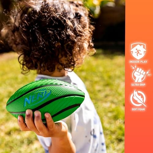 Nerf Mini Foam Sports Ball Set - Foam Football, Soccer Ball + Basketball Set Soft Sports Toy for Kids - Multicolor — view 4