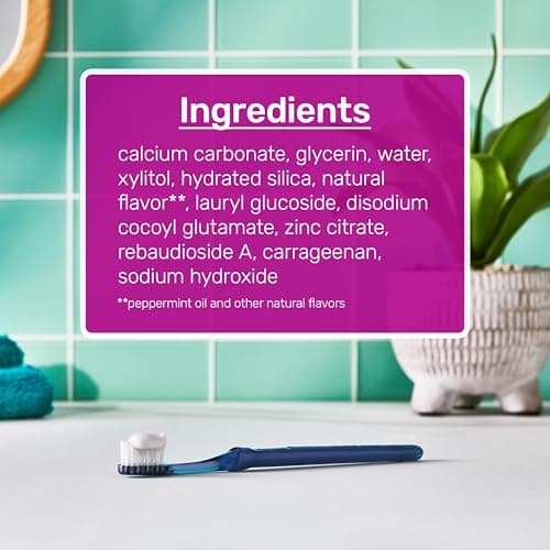 Tom's of Maine Fluoride-Free Antiplaque & Whitening Natural Toothpaste, Peppermint, 5.5 oz. (Pack of 2) — view 9