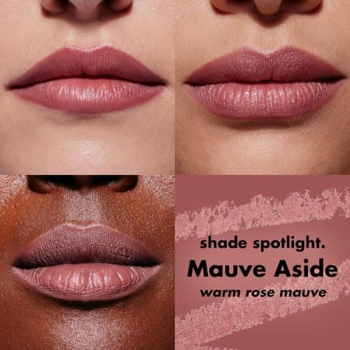 e.l.f. Cream Glide Lip Liner, Highly-Pigmented Pencil For Shaping & Sculpting Lips, Semi-Matte Finish, Vegan & Cruelty-Free, Mauve Aside