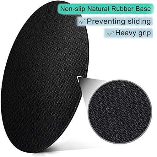 ITNRSIIET Round Mouse Pad with Stitched Edge Premium-Textured Waterproof Non-Slip Rubber Base Desktop Protection Mat Diameter 8.7 inches, Modern Marbling — view 3