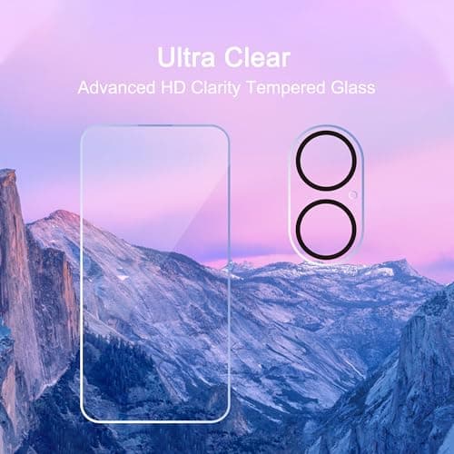 Ailun 3 Pack Screen Protector for iPhone 17 [6.3 inch] + 3 Pack Camera Lens Protector with Installation Frame,Sensor Protection,Dynamic Island Compatible,Case Friendly Tempered Glass Film — view 2