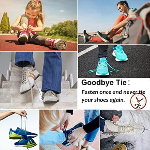 Olukssck 2 Pairs No Tie Shoe Laces for Kids and Adults, Tieless Elastic Shoelaces for Sneakers, 100cm, Army Green — view 5