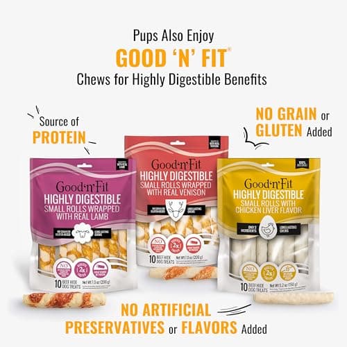 Good 'n' Fun Rolls Long-Lasting Dog Treat, For Large Dogs, With Real Proteins, Beef Hide and Premium Chicken, Supports Dental Health, Mental Stimulation, 2 count — view 8