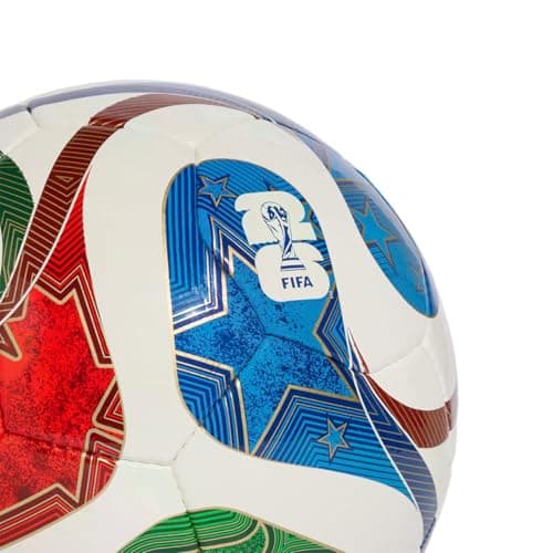 adidas Unisex-Adult FIFA World Cup 26™ Trionda Pro Sala Soccer Ball, White/Team Royal Blue/Solar Blue/Power Red, Futsal — view 2
