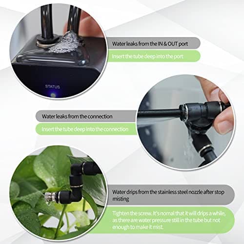 Reptile Humidifier, Misting System for Reptile Terrariums, Automatic Misting System with Adjustable Spray Nozzles — view 4