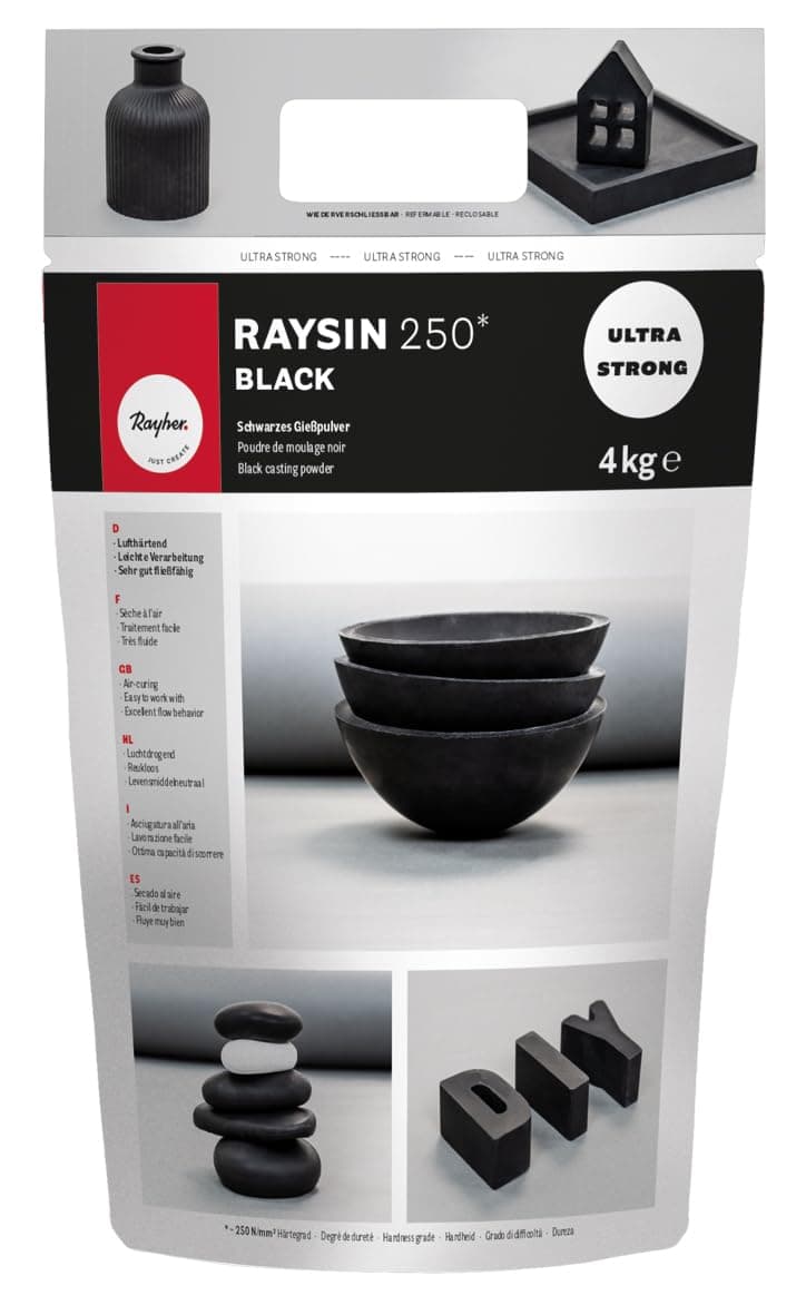 Rayher Polvo para moldear Raysin 200, blanco, 4 kg, seca al aire, sin olor, 34410102 — view 15
