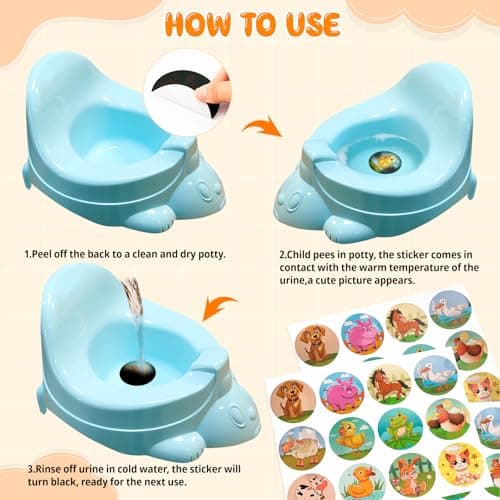 PCTCSHQ 36 Pcs Potty Training Stickers You Pee on Toilet Reveal Stickers — view 2