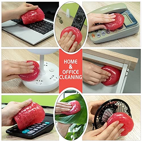 TICARVE Car Cleaning Gel Car Detailing Putty Car Cleaning Putty Gel Auto Detailing Tools Car Interior Cleaner Car Cleaning Kits Cleaning Slime Car Assecories Keyboard Cleaner Rose — view 6