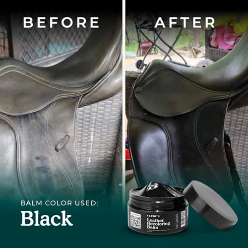 Clyde's™ Leather Company Leather Recoloring Balm – Color Restore & Scratch Repair Kit for Faded Leather Furniture, Car Seats, Sofa & Vinyl | 23 Colors | Non-Toxic Dye — view 4