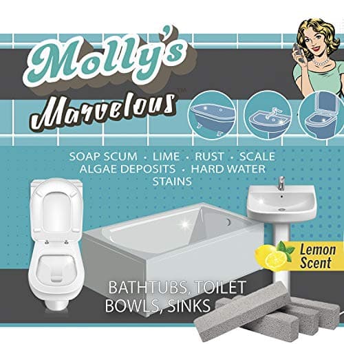 Molly's Marvelous Scrubbing Sticks – 4-Pack Pumice Stones for Hard Water Stains, Tile, Bathroom & Kitchen Cleaning, Household Cleaning Tool — view 4