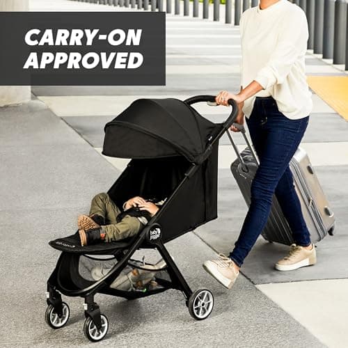Baby Jogger® City Tour 2 Carry-On Approved Travel Stroller, Ultra-Compact Baby Stroller, Lightweight, Easy Fold, Baby Travel Essential, Pitch Black — view 2