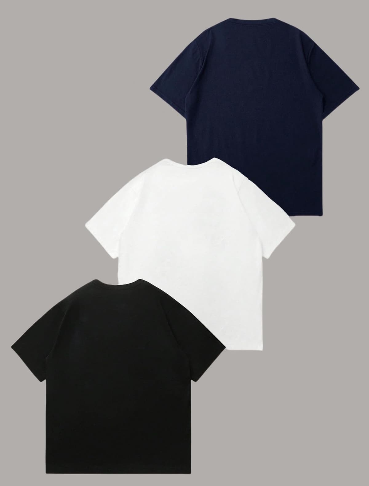Paquete de 3 camisetas estampadas de manga corta con cuello redondo para niños de 8 a 14 años — view 5