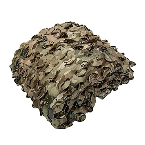 GRVCN Camo Netting Camouflage Net, Bulk Roll Sunshade Mesh Nets for Hunting Blind Shooting Military Theme Party Decorations — view 4