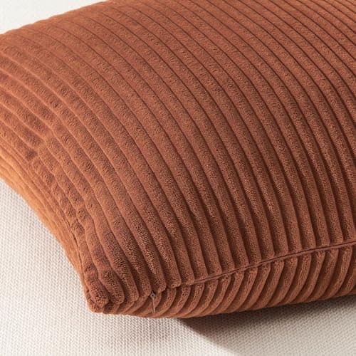 Topfinel Decorative Terracotta Throw Pillow Covers Cushion Cases,Set of 4 Soft Velvet Modern Double-Sided Designs,Rustic Fall Home Decor,Pillow Inserts Not Included 18x18 inch — view 2
