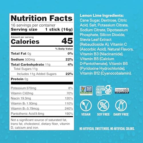 Liquid I.V.® Hydration Multiplier - Lemon Lime | Electrolyte Powder Drink Mix | 1 Pack (16 Servings) — view 5