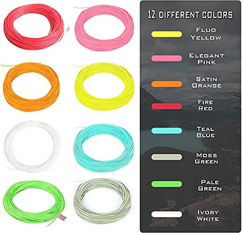 Maxcatch Best Price Trout Fly Fishing Line; Weight Forward, Floating Fly Line (1F/2F/3F/4F/5F/6F/7F/8F/9F/10F)(Moss Green,WF4F) — view 4