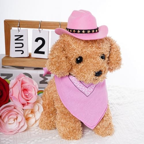 choyaxo Halloween Costumes for Dogs Cat Pet Cowboy Costume Cowboy Hat with Bandana Set for Halloween, Christmas, Holiday, Party, Cosplay (Pink, Small) — view 4