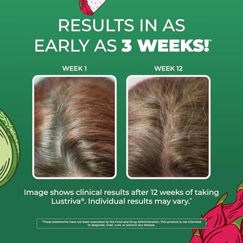MARYRUTH'S Liquid Multivitamin + Hair Growth | Clinically Tested in Women for Thicker Hair & Facial Wrinkles | Biotin 10000mcg | Lustriva Hair Growth Supplements | Skin Care | Ages 18+ | 15.22 Fl Oz — view 2