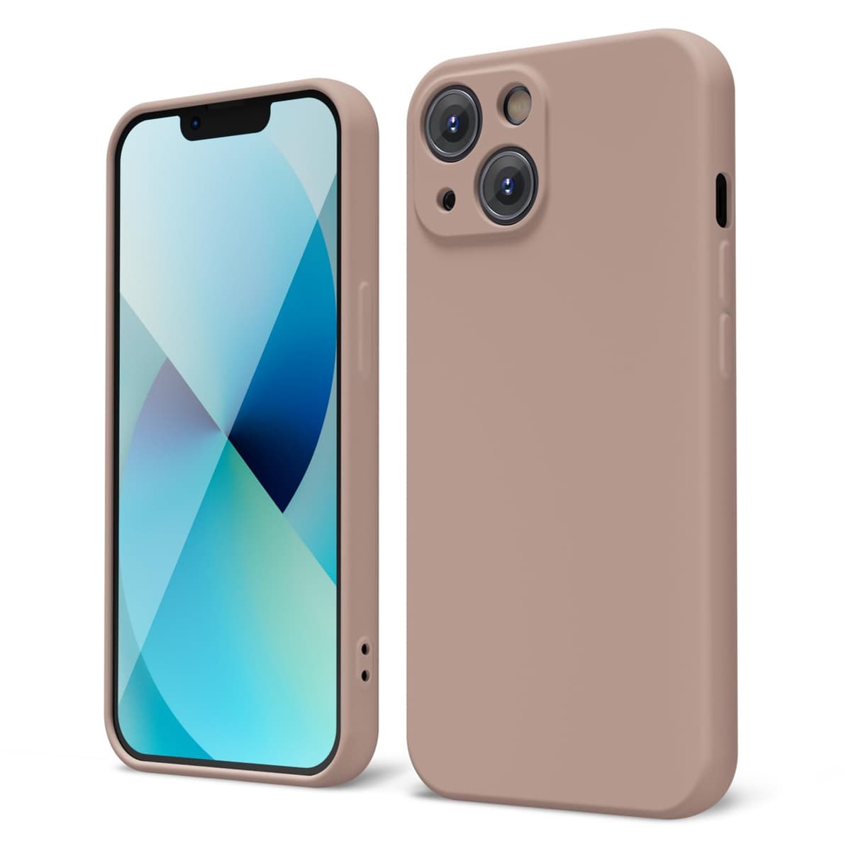 oakxco for iPhone 17 Pro Max Phone Case Liquid Silicone, Cute Thin Slim Grip Soft Rubber Gel for Women Men, Smooth Matte TPU Plain Solid Color Girly Simple Case with Camera Cover, Light Pink — view 75
