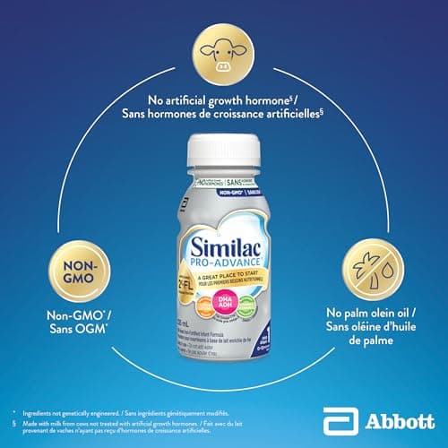Similac Pro-Advance with 2′-FL, Step 1, Baby Formula, Easy To Digest, 0 - 12 Months, Ready to Feed, 16 x 235 mL — view 5