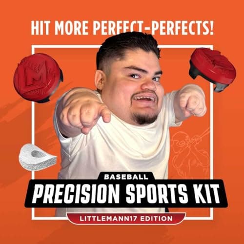 KontrolFreek Precision Sports Baseball Kit – Littlemann17 Edition – for Xbox one (XB1) and Xbox Series X (XBX) Controller – Red/Black — view 4