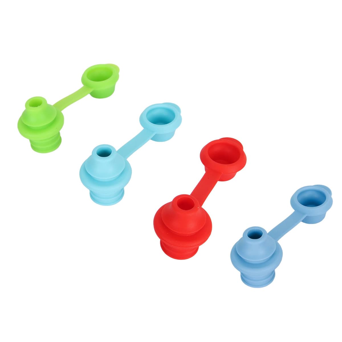 Hidyliu Silicone Proof Sipping Spout Cap Turning Water Bottle Into Straw Cup for Kids Children, Lightweight and Durable, 4Pcs Sippy Spout for Standard 28mm Water Bottles, Safe for Infants and Adults