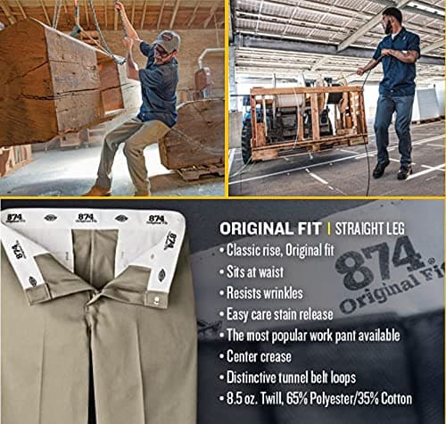 Dickies Men's Original 874 Work Pant Dark Brown 31W x 30L — view 5