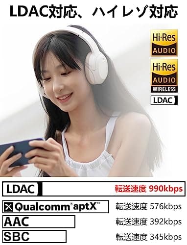 EDIFIER W820NB Plus Active Noise Cancelling Wireless Bluetooth Stereo Headphone Headset 49 Hours Playtime, Bluetooth V5.2, Hi-Res Audio wireless-Ivory — view 2