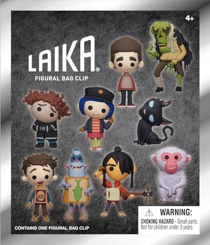 Laika Series 1 – 5" Collectible Bag Clip – Blind Bag (ONE Random Figure) – Stop-Motion Movie Character Keychain/Backpack Accessory | Official Licensed Merchandise