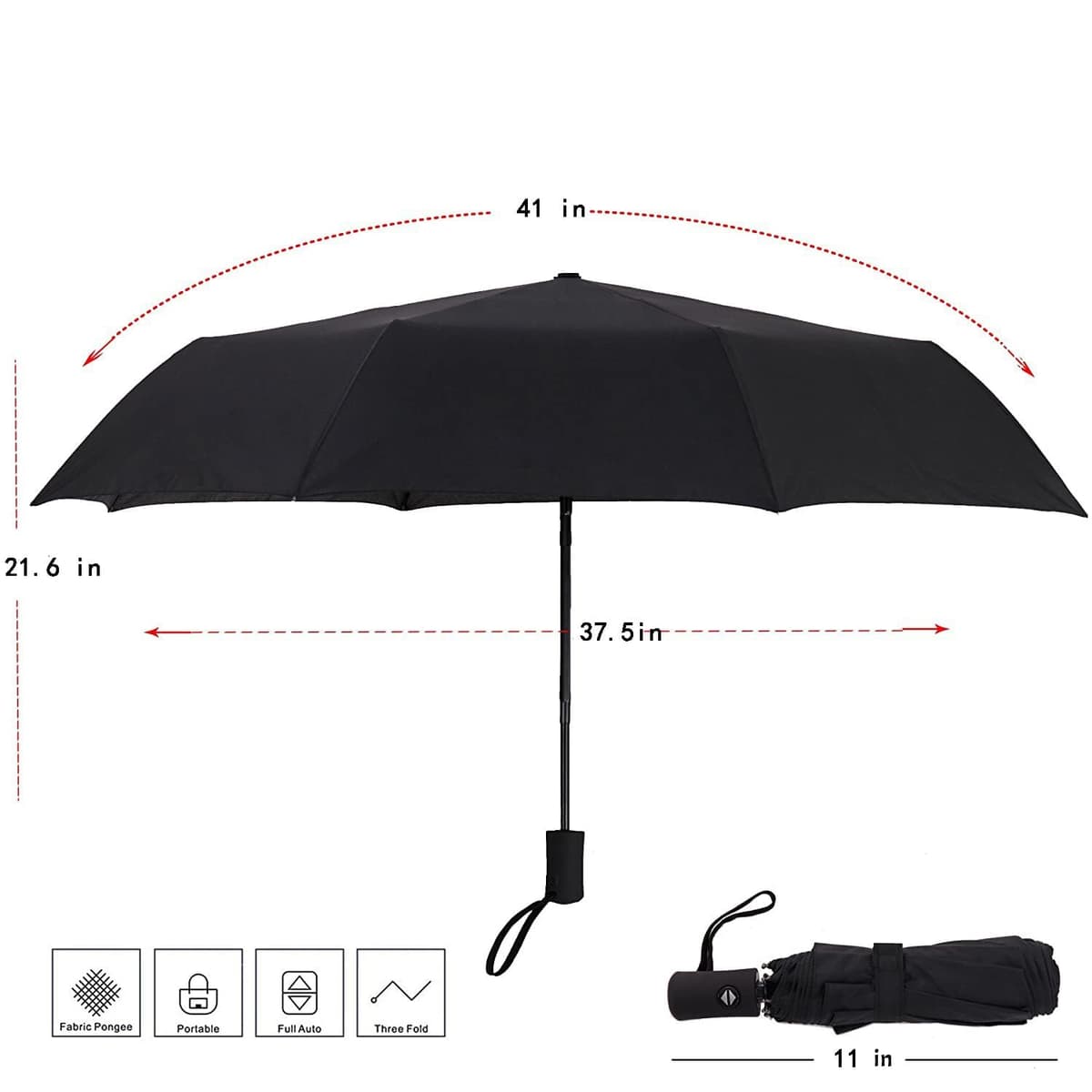 SY COMPACT Travel Umbrella Windproof Automatic Umbrellas Small Compact UV Sun Protection Factory Outlet Umbrella — view 3