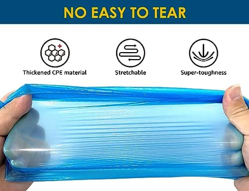 Shoe Covers Disposable - 200 Pack (100 pairs) Premium Shoe & Boot Covers Non-slip Shoe Booties for Guest Repairman, Fits Up to US Men's 11 & US Women's 13 — view 3