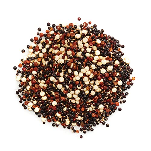 Yupik Organic Tri-Color Quinoa, 1 kg, Non-GMO, Kosher, Raw Seeds, Mix of White, Red & Black Quinoa, Unsalted, Oil-Free, Source of Fiber & Iron, Ideal Replacement to Rice & Pasta — view 2