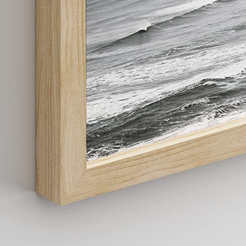 SIGNWIN Framed White Minimal Ocean Beach Seashore Coastals Wall Art, Set of 4 Landscape Colorful Wall Decor Prints, Nature Wilderness Wall Décor for Living Room, Bedroom - 11"x14" Natural — view 4