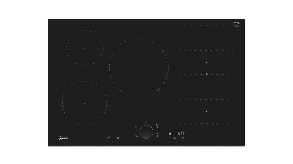 Neff T68FUV4L0 N 90, Built-in Induction hob 80 cm Black