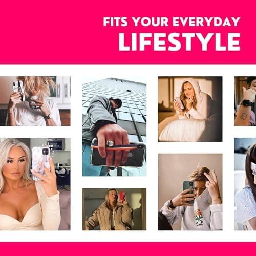 Phone Loops: Non-Elastic Phone Grip, Phone Strap, Phone Holder for Hand - Small, Light and Discreet Phone Loop Cell Phone Holder for Hand - Phone Finger Holder — view 4