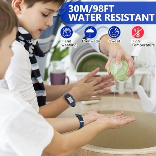 Juboos Kids Digital Watches for Boys Girls Ages 7-16, 3ATM Waterproof Sport Child Watch with Night Light, Alarm Clock, Stopwatch — view 2