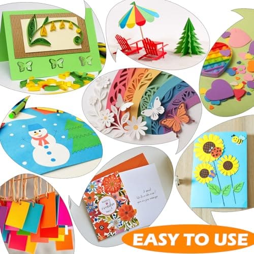 240 Sheets 8.5" X 11" Colored Cardstock, 80 Assorted Colors 180 GSM/65 LB Construction Paper Card Stock Printer Paper for Printing, Card Making, DIY Crafts, Kids School Supplies,Party Decorations — view 6