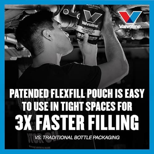Valvoline FlexFill Advanced Full Synthetic 75W-90 Gear Oil 1 Quart Pouch — view 3